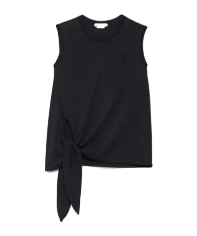 Jw Anderson Womens Hem Knot Tank Top In Black