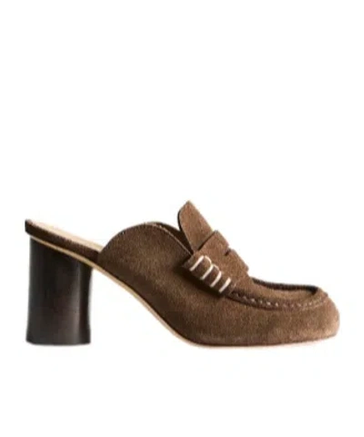 Jw Anderson Womens Loafer Mule Sandal In Brown