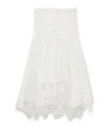 Jw Anderson Womens Mixed Lace Longline Skirt In White In White