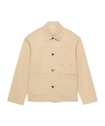 Jw Anderson W Anderson Womens Patch Pocket Cotton Twill Jacket Beige In Neutral