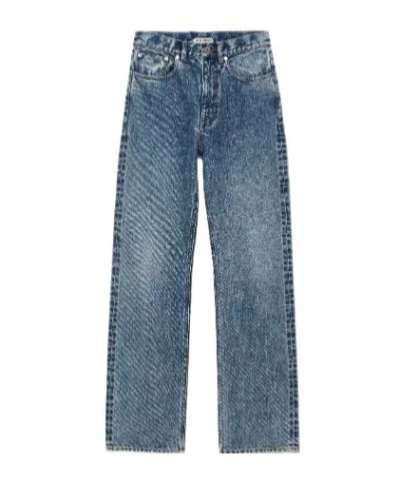 Jw Anderson Womens Straight Leg Denim Jeans In Mid Blue