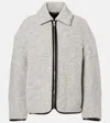 Jw Anderson Wool And Cotton-blend Jacket In Gray