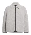 Jw Anderson Wool-blend Contrast Trim Jacket In Gray