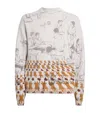 Jw Anderson Wool-blend Jacquard Print Sweater