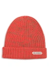 Jw Anderson Wool Blend Mouline Beanie In Orange