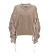 JW ANDERSON JW ANDERSON WOOL-BLEND RUCHED SWEATER