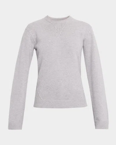 Jw Anderson Wool-cashmere Jersey Sweater In Gray