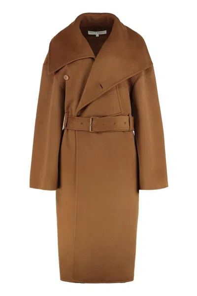 Jw Anderson Wool Coat In Brown