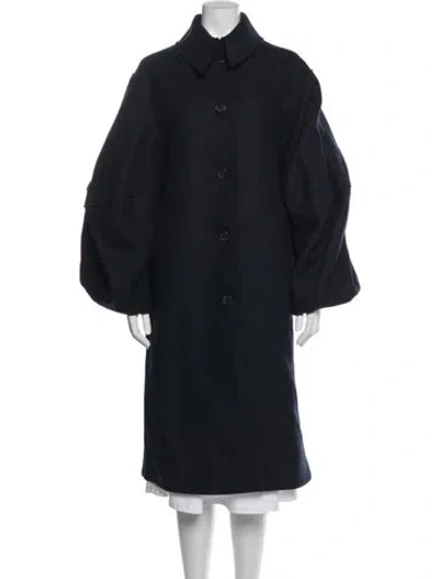 Pre-owned Jw Anderson Wool Coat In Blue