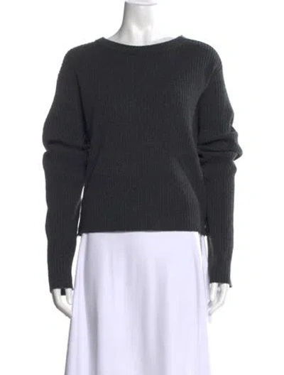 Pre-owned Jw Anderson Wool Crew Neck Sweater In Grey