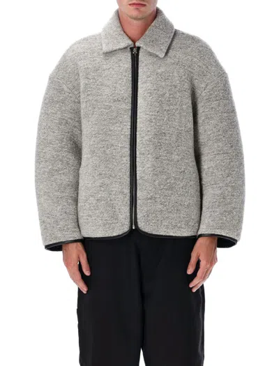 JW ANDERSON JW ANDERSON LIGHT GREY CONTRAST TRIM CASUAL JACKET