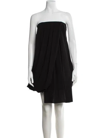 Pre-owned Jw Anderson Wool Midi Length Dress In Black