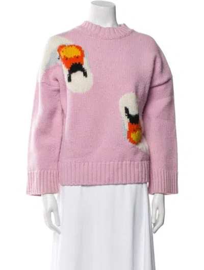 Pre-owned Jw Anderson Wool Mock Neck Sweater In Multi