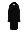 Jw Anderson Belted Wool Coat In Black