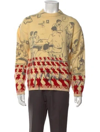 Pre-owned Jw Anderson Wool Printed Pullover W/ Tags