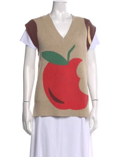 Pre-owned Jw Anderson Wool Printed Sweater In Multi