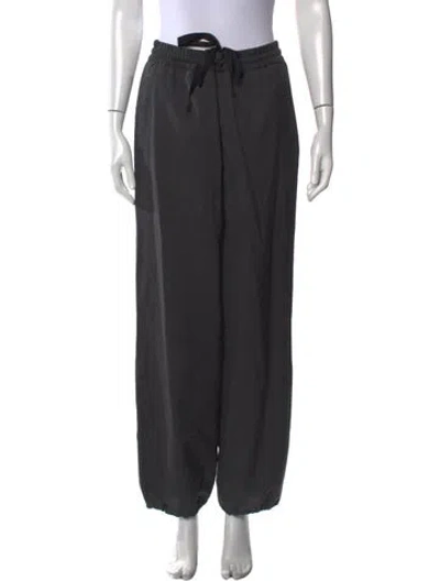 Pre-owned Jw Anderson Wool Straight Leg Pants In Gray