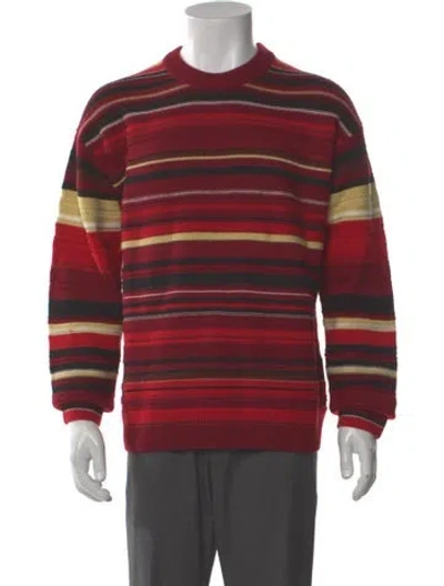 Pre-owned Jw Anderson Wool Striped Pullover In Red