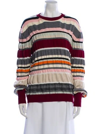 Pre-owned Jw Anderson Wool Striped Sweater In Multi