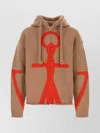 Jw Anderson Wool Sweatshirt With Drawstring Hood