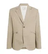 Jw Anderson Mens Clay Melange Notched-lapel Relaxed-fit Wool Blazer In Neutral