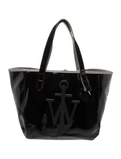 Pre-owned Jw Anderson Wool Tote In Black