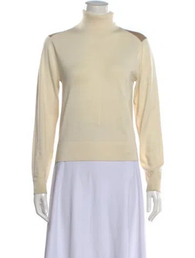 Pre-owned Jw Anderson Wool Turtleneck Sweater In Neutral