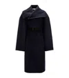 Jw Anderson Wrap Coat In Black