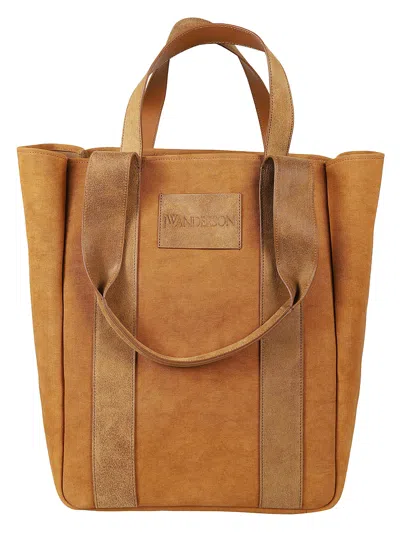 Jw Anderson Workwear Cabas Tote Bag In Brown