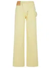 Jw Anderson J. W. Anderson Workwear' Cotton Pants With Yellow Twisted Leg In Yellow