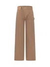 Jw Anderson Workwear Trousers In Flax