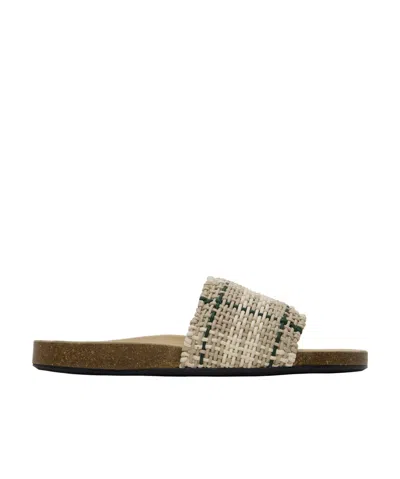 Jw Anderson Woven Detail Slippers In Nude