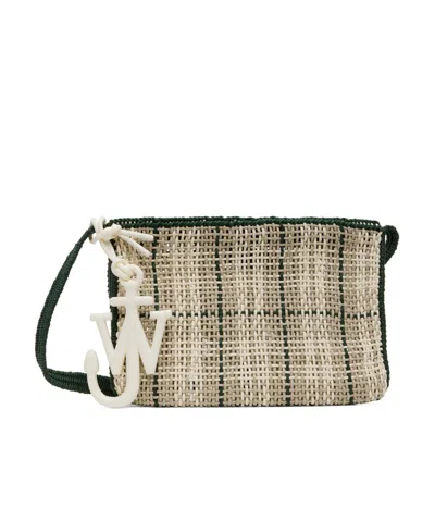 Jw Anderson Woven Shoulder Bag In Nude