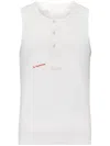 Jw Anderson Crew Neck Sleeveless Round Hem Vest In 白色