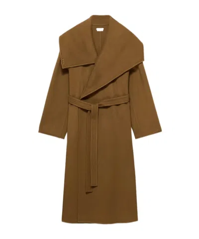 Jw Anderson Wrap Coat In Brown