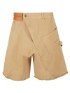 JW ANDERSON WRAP FRONT LOGO PATCH SHORTS