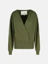 Jw Anderson 'wrap' Green Cotton Sweatshirt