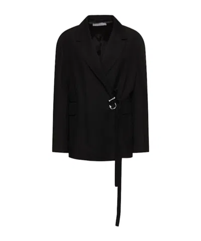 Jw Anderson Wrap Jacket In Black