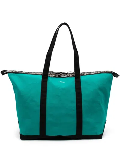 J.w. Anderson X Apc Jade Green Cotton Tote Handbag For Men