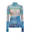 Jw Anderson Multicolor Top In Blue