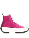 Jw Anderson X Converse Run Star Hike High-top Sneakers In Pink