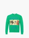 Jw Anderson X Queer Sweatshirt With Photo Print In Green