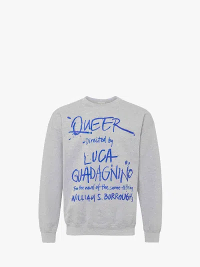 Jw Anderson X Queer Sweatshirt With Text Print In Grey