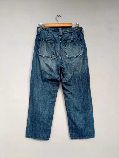Pre-owned Jw Anderson J.w. Anderson X Uniqlo Indigo Blue Denim Fatigue Pant