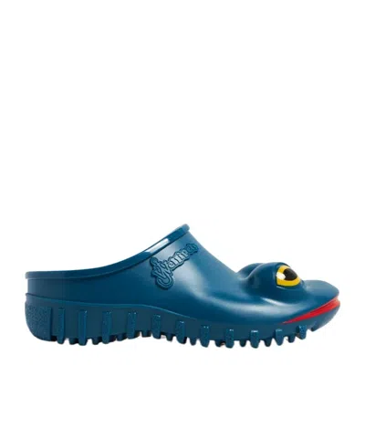 Jw Anderson X Wellipets Frog Flats In Blue