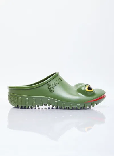 Jw Anderson X Wellipets Frog Loafer In Green
