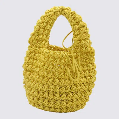 JW ANDERSON J.W. ANDERSON YELLOW TRICOT ANCHOR SATCHEL BAG
