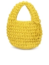 Jw Anderson Large Popcorn Crochet-knit Tote Bag In Yellow