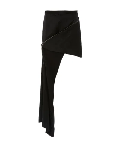 Jw Anderson Zip-detail Mini Skirt In Black