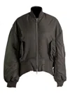 Jw Anderson J. W. Anderson Steel Grey Coat With Zip Fastening In Gray